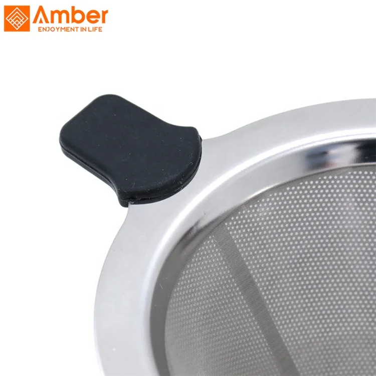 
Customize Japanese Washable Stainless Steel Wire Brewing Coffee Filter For Camping 