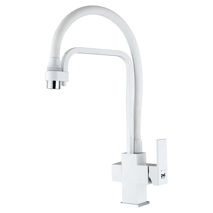 Hot and cold water Kitchen Faucet  360 degrees brass Flexible Pull out Kitchen Mixer Faucet Tap
