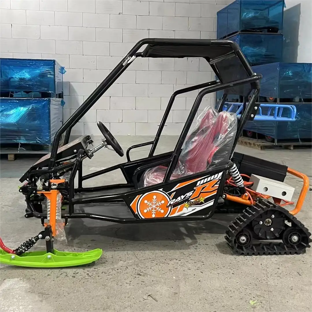 Новое поступление Двухместный парный Электрический мотоцикл снегоход для родителей и детей