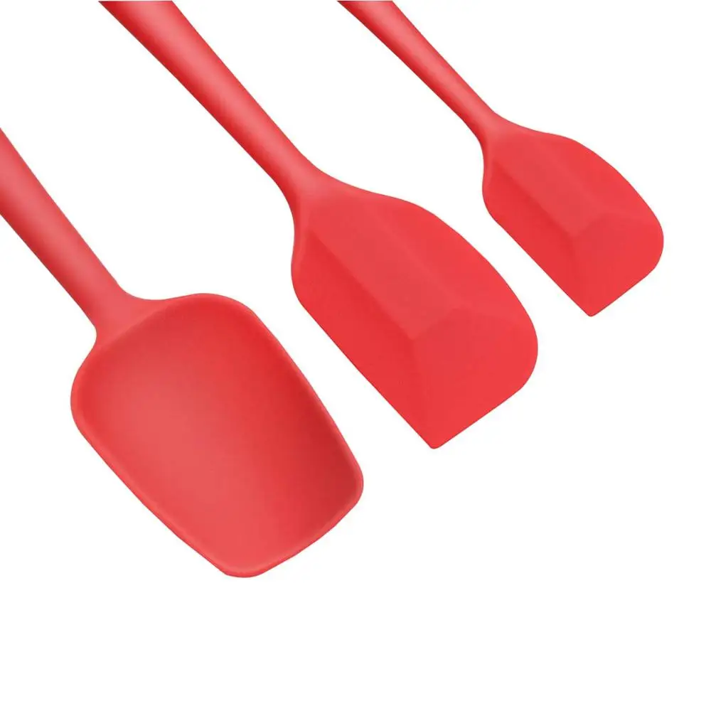 Silicone Kitchen Accessories Set Heat Resistant Pizza Mini Silicone Spatula Set Of 3