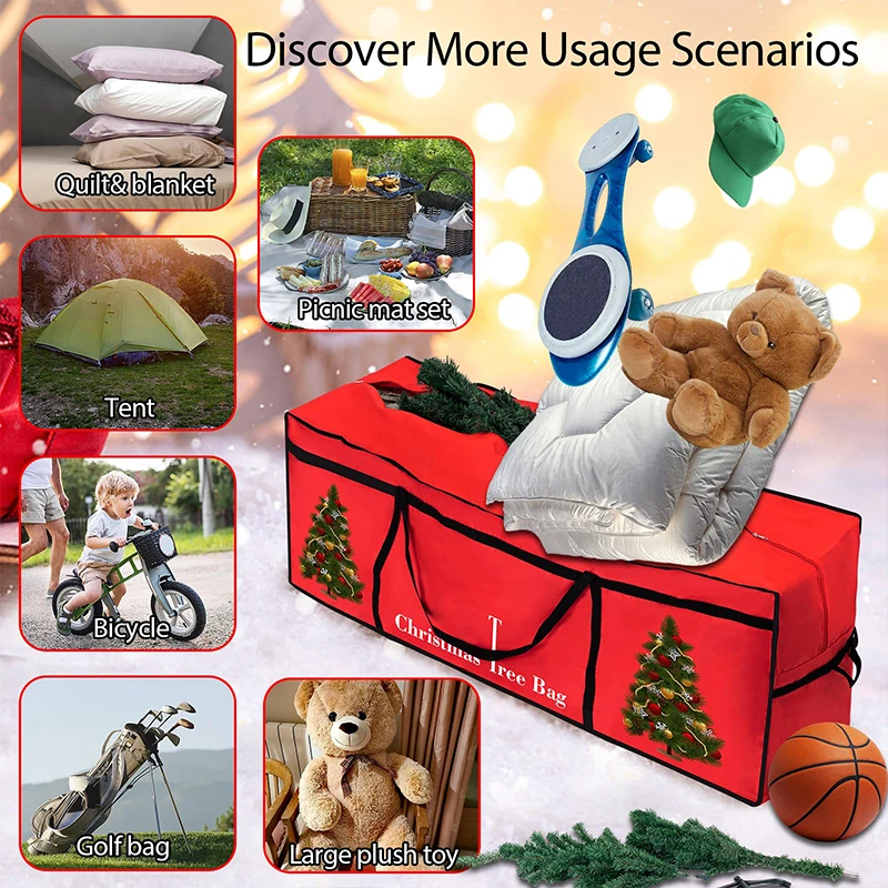 Long Service Life Plastic Christmas Tree Cushion Bag Storage Bags