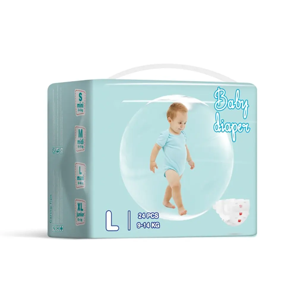 Quick Absorbent Disposable Baby Diaper Disposable soft Baby Diapers Good Quality breathable Baby Diapers
