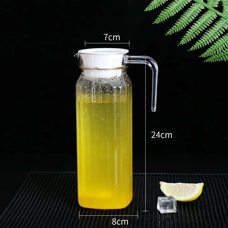 Hot sale Reusable Transparent Acrylic Water Bottle Food Grade Plastic Water Bottle   For Christmas Party juice Bottle