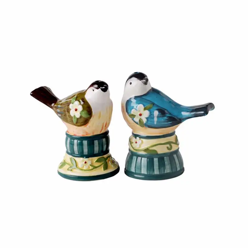 factory direct ceramic bird shaped toothpick holder custom animal toothpick box holder