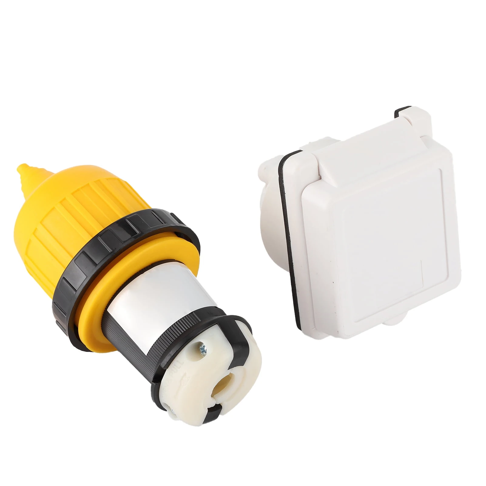 V Power Inlet Kit Cord End Connector Twist Lock US Plug with Waterproof Cover For Trailer Boat Caravan Camper Truck