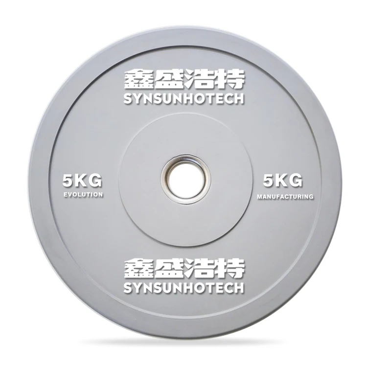 virgin rubber  discos bumper fitness & body building macaron color weightlifting plate