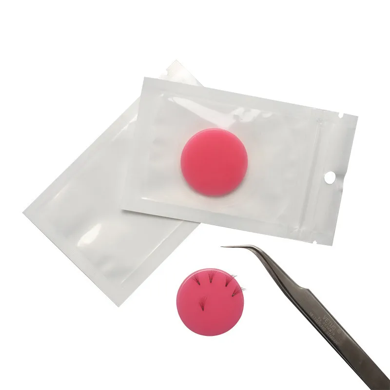 Silicone Glue Gasket For Eyelash Extension Glue Holder 3mm Soft Eyelashes Adhesive Pallet Paste Makeup Eyelash Pad Tools