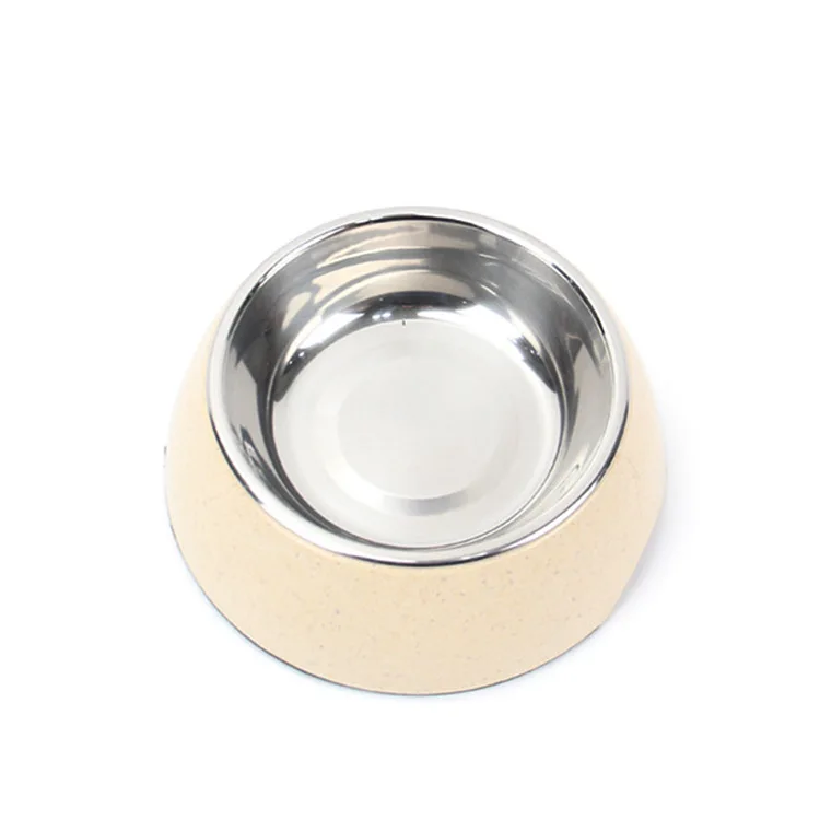 large bamboo fiber pet bowl for feeding dog