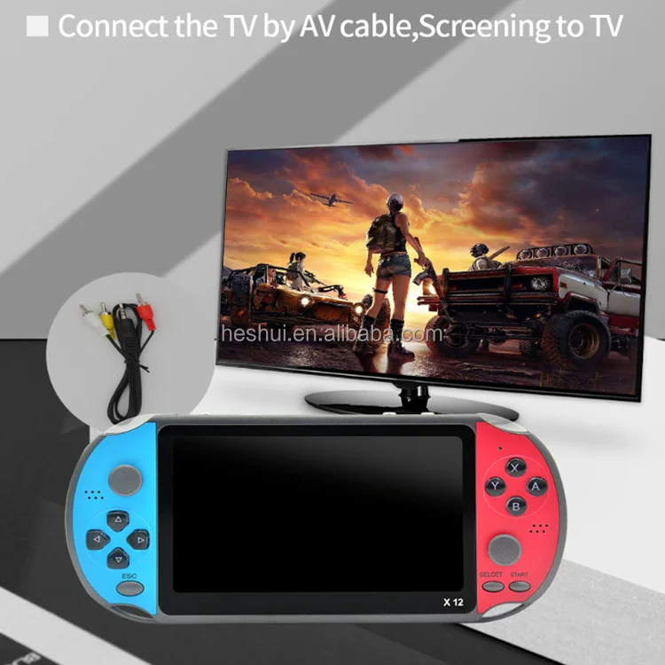 X12  Portable Handheld Video Game Console  Player 8G 32/64/128 Bit HD Color LCD Screen 3000 Games Video Game Console