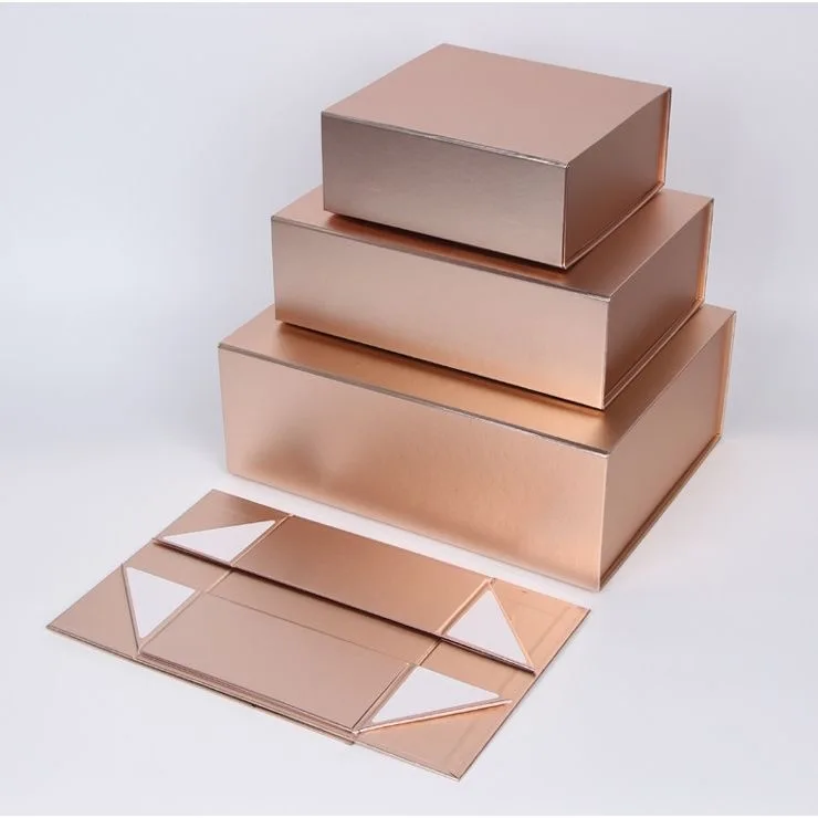 Factory Custom Luxury Foldable Gift Package Boxes Paperboard With Magnetic Closure Lid Gift Packaging Boxes