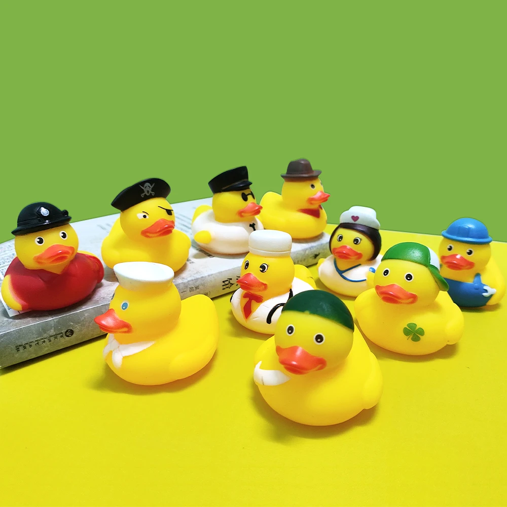 Wholesale 30pcs of Set PVC Bulk Yellow Rubber Promotional Eco-Friendly Diving Duck for Gift Decoration