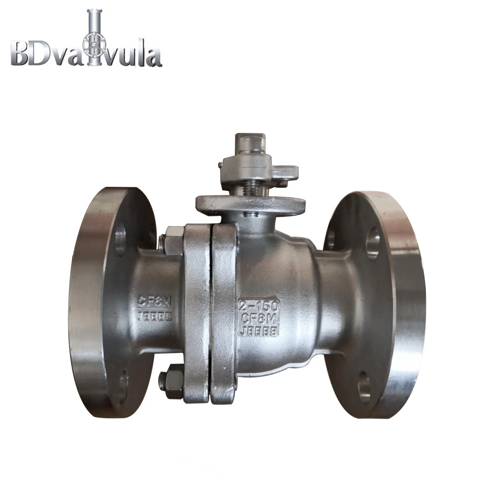 2 PCS Flanged Ball Valve 1000WOG Stainless Steel Used For Water