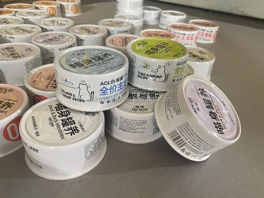 185g Round Metal Ring Pull Tinplate Can Empty Tuna Fish Tin Cans 840# 842# Food Canned With 4 To 6 Colors Customization
