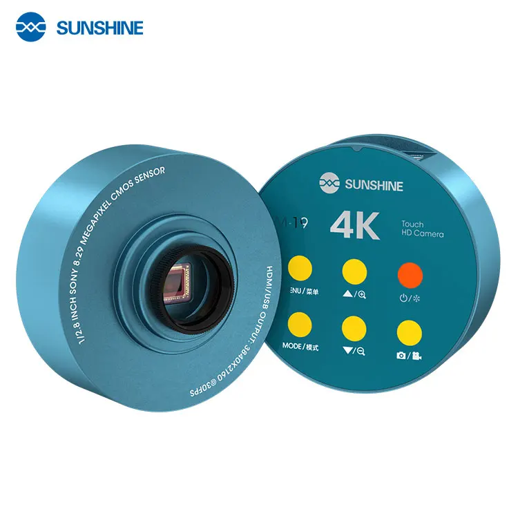 SUNSHINE M-19 Touch 4K HD Camera  8.29 million pixels For Mobile Phone Repair For Trinocular Microscope