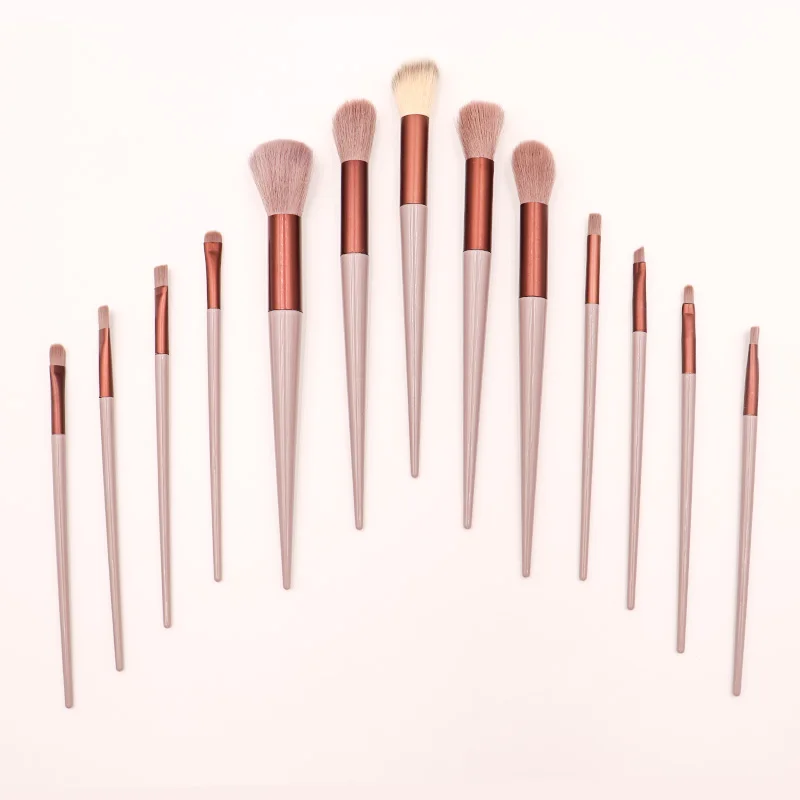 13pcs Makeup Brushes Set Premium Synthetic Foundation Blending Face Powder Eye Shadow Concealer Make Up Brushes Tool Kit