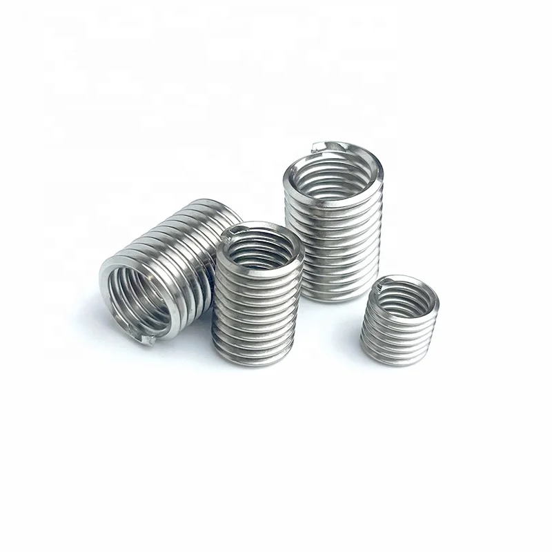 304 Stainless Steel Thread Repair Insert Helicoil M2M2.5M3M4M5M6M8M10M12 Tangless Coilthread Thread Insert