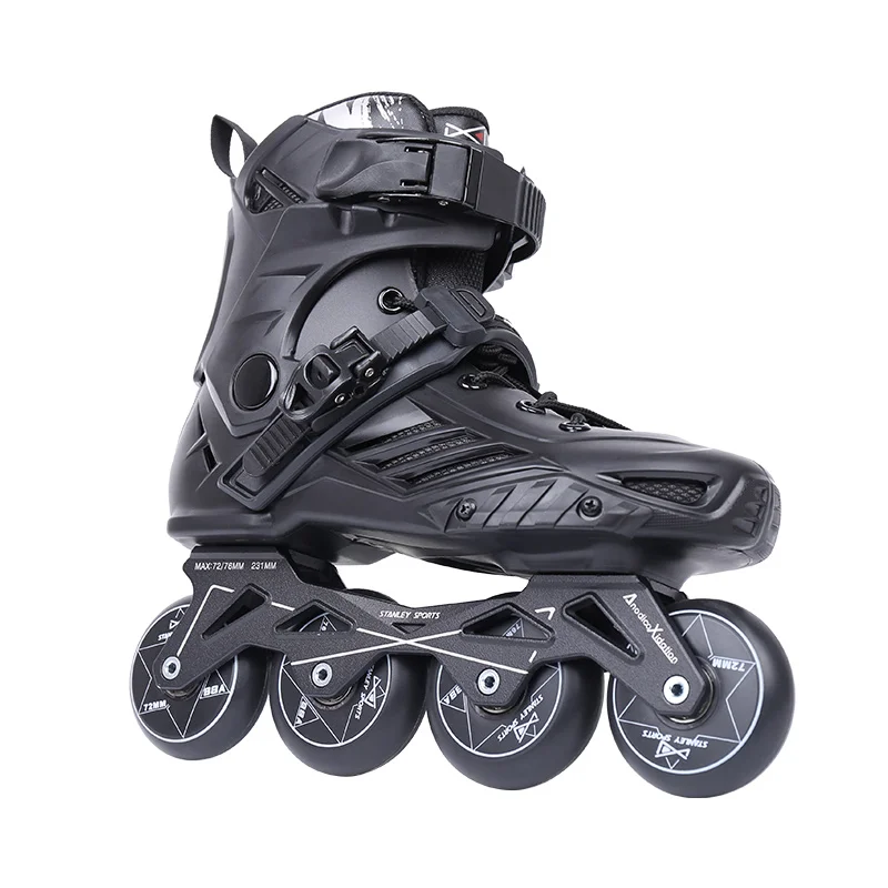 EACH wholesale 4 Wheel Slalom Roller Skates Roselle  Professional Inline Freestyle Speed Skating Shoes Roller Skating for Adult