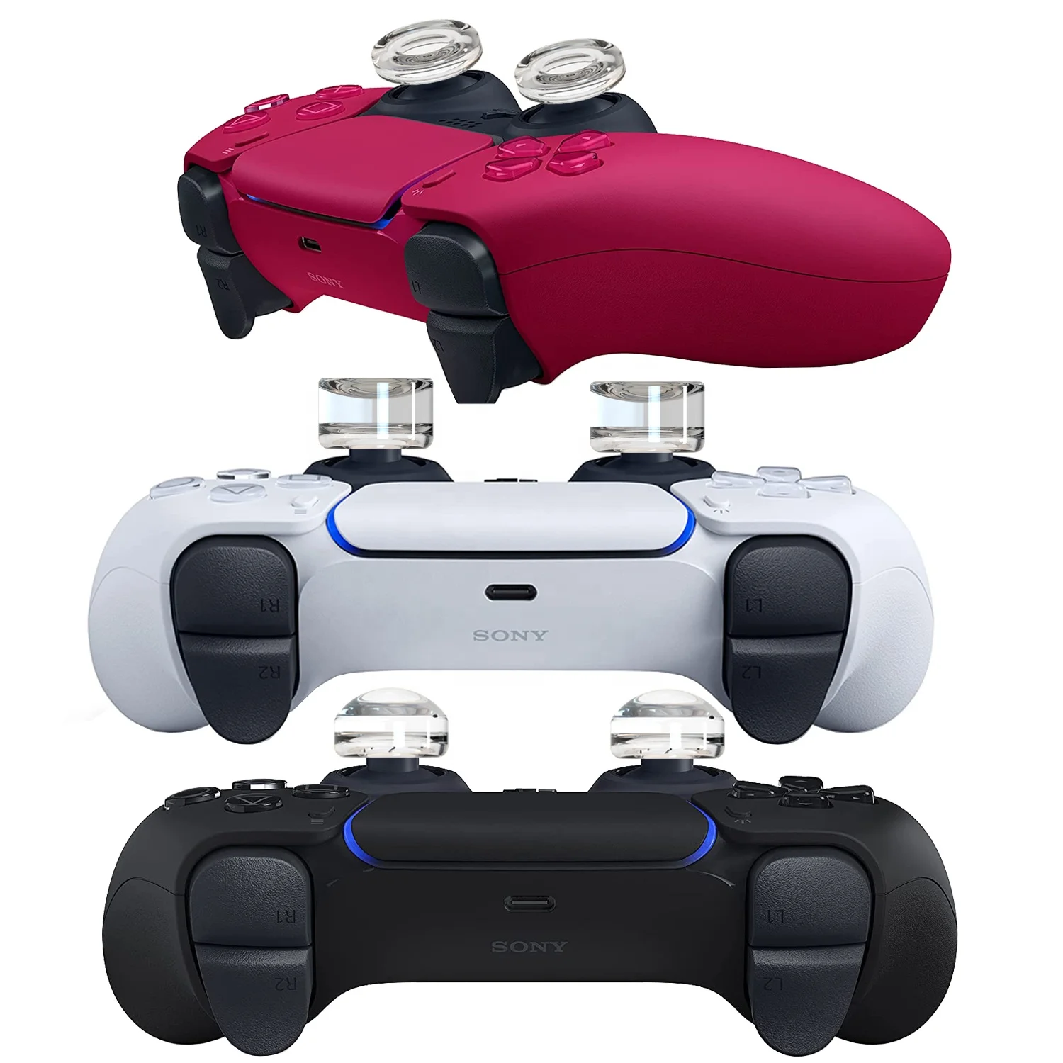 HOXC Joystick Grip for Ps5 Ps4 Controller, Liquid Silicone Thumb Grips Cover Analog Stick for Xbox 360, Xbox One Controller