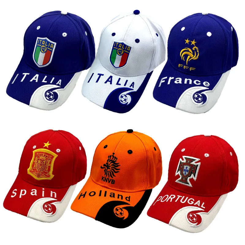 Euro Cup Souvenir Italy Sun Hat France Spain Portugal Holland Gift