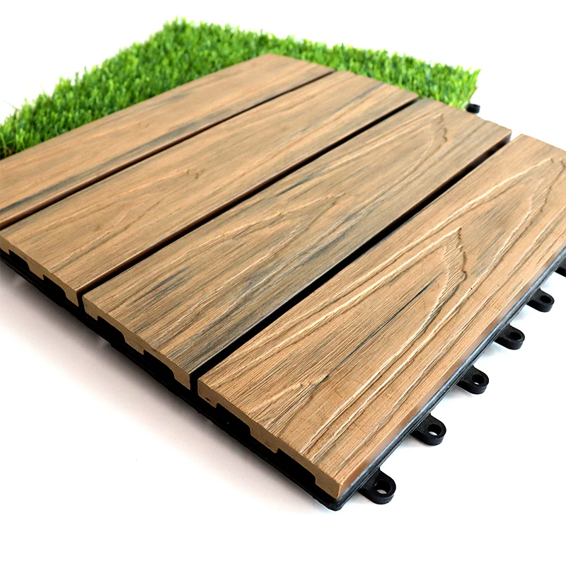 New Outdoor Waterproofing Technology Splicing Small Floors Indoor Anti corrosion Non Methanol WPC deck Tiles