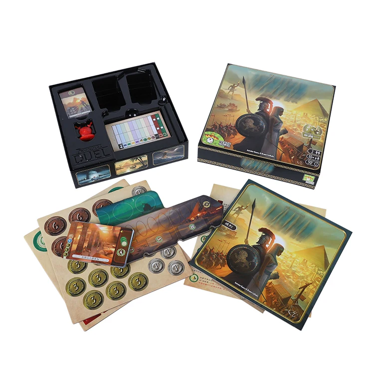 Custom 7 Days Proofing Portable Scoreboard Strategy Toys Card Game Printing Duel Indoors Play Board Game