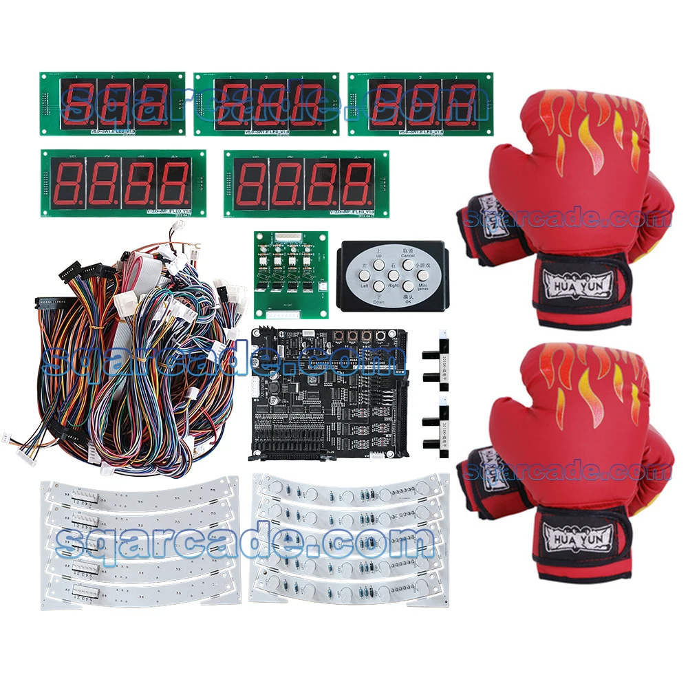 Coin Operated Game Street Electronic Arcade Boxing Machine Prize And Fighting Punch Machine Combo With Led Display Kit For Sale