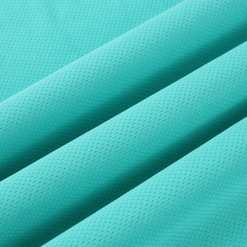 High stretch needle eye mesh fabric warp knitted polyester fabric Mesh fabric 140g autumn and winter sports cycling clothing fab