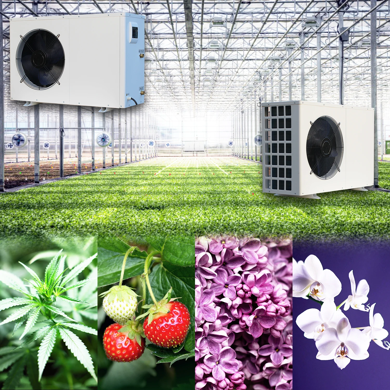 
No Moq monoblock air chiller system for industrial agriculture 