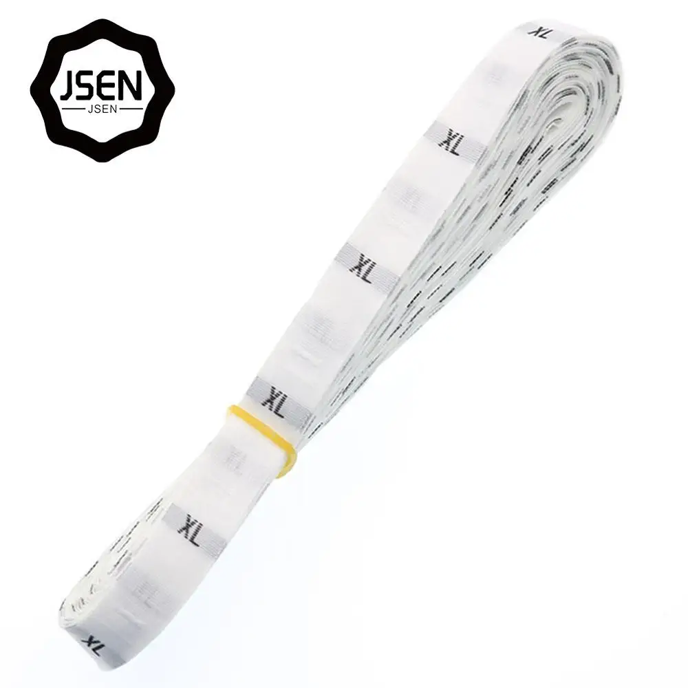 
clothing Size mark label 2019 new garment clothing size tag washable labels logo and Mark and numbers printing size label 