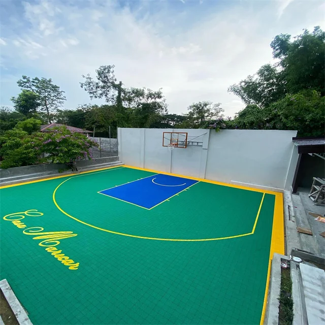 Basketball Court Flooring PP Flooring Portable Anti-slip Tiles Outdoor Sports Pickleball Court Floor Mat