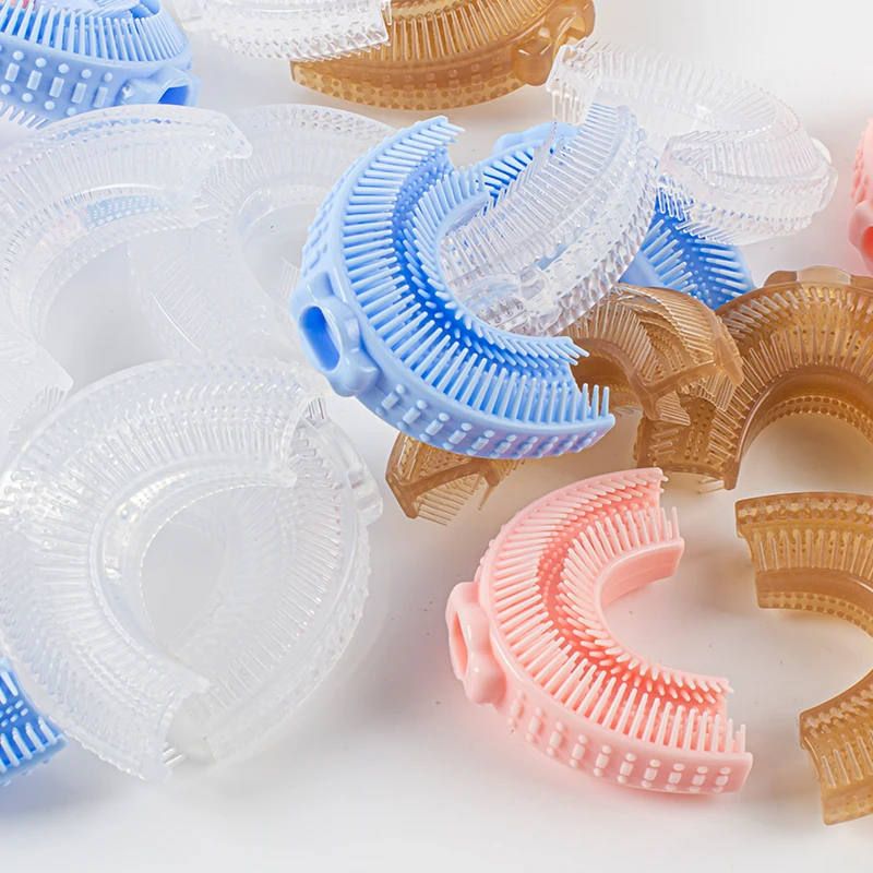 Food Safe Silicone Children u Shape Electric Silicone Toothbrush Head Adult U-shaped Toothbrush Head