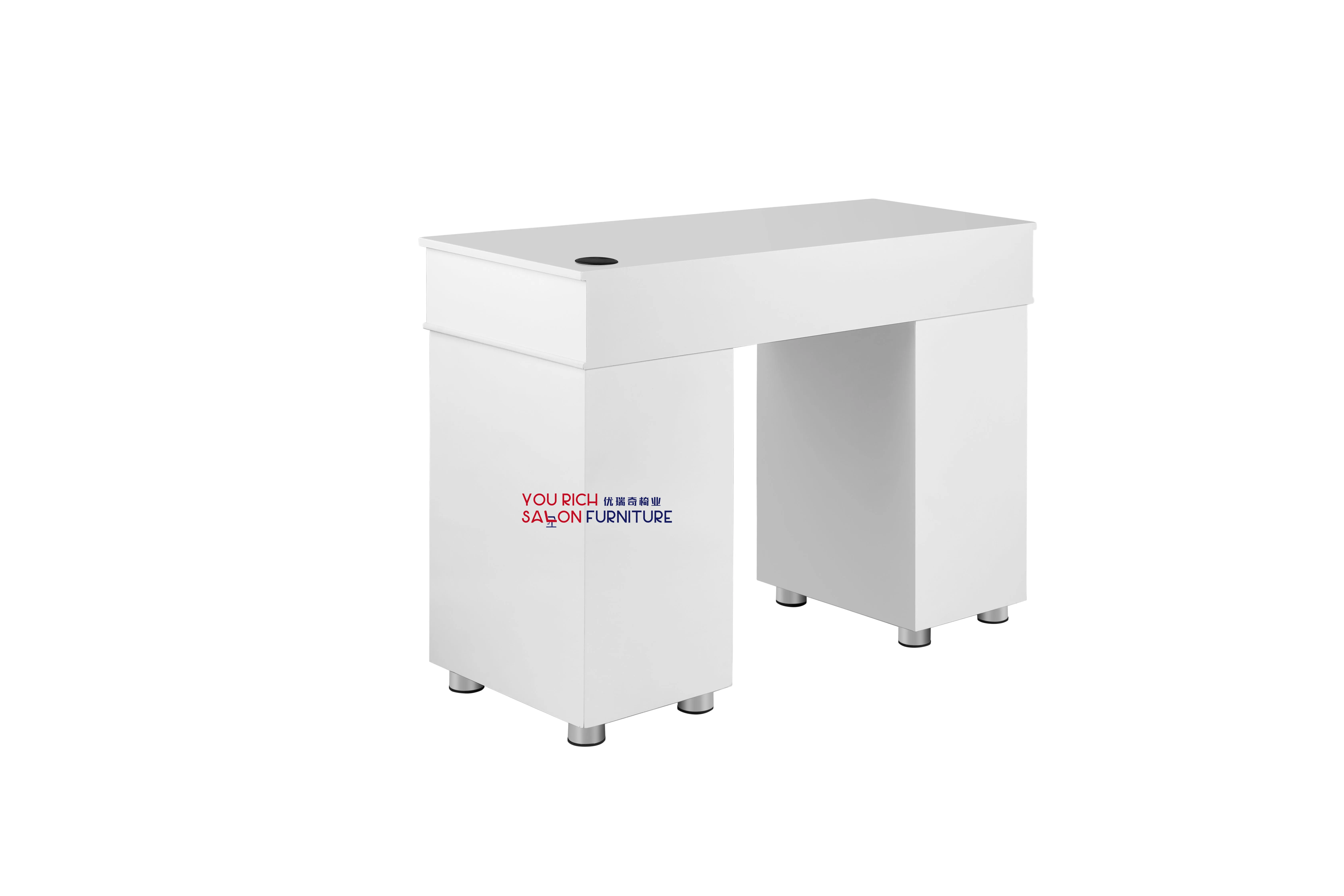 cheap salon furniture high quality  ready to ship manicure table whole nail table with vacuum