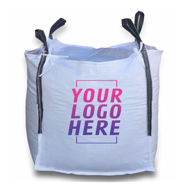 1ton plastic pp woven fibc bulk big jumbo fibc bulk package bag for sand crushed stone building material Granules