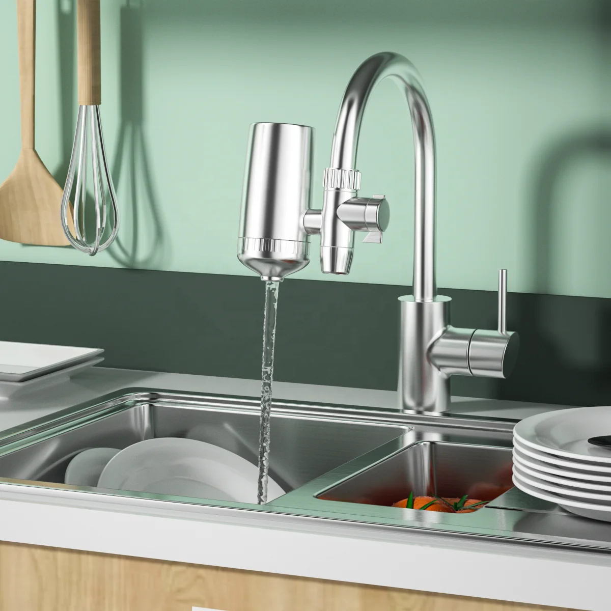 Mini faucet Water Filter Plastic Purifier Waterfilters Water Cleaner Filtro De Agua Water Filter