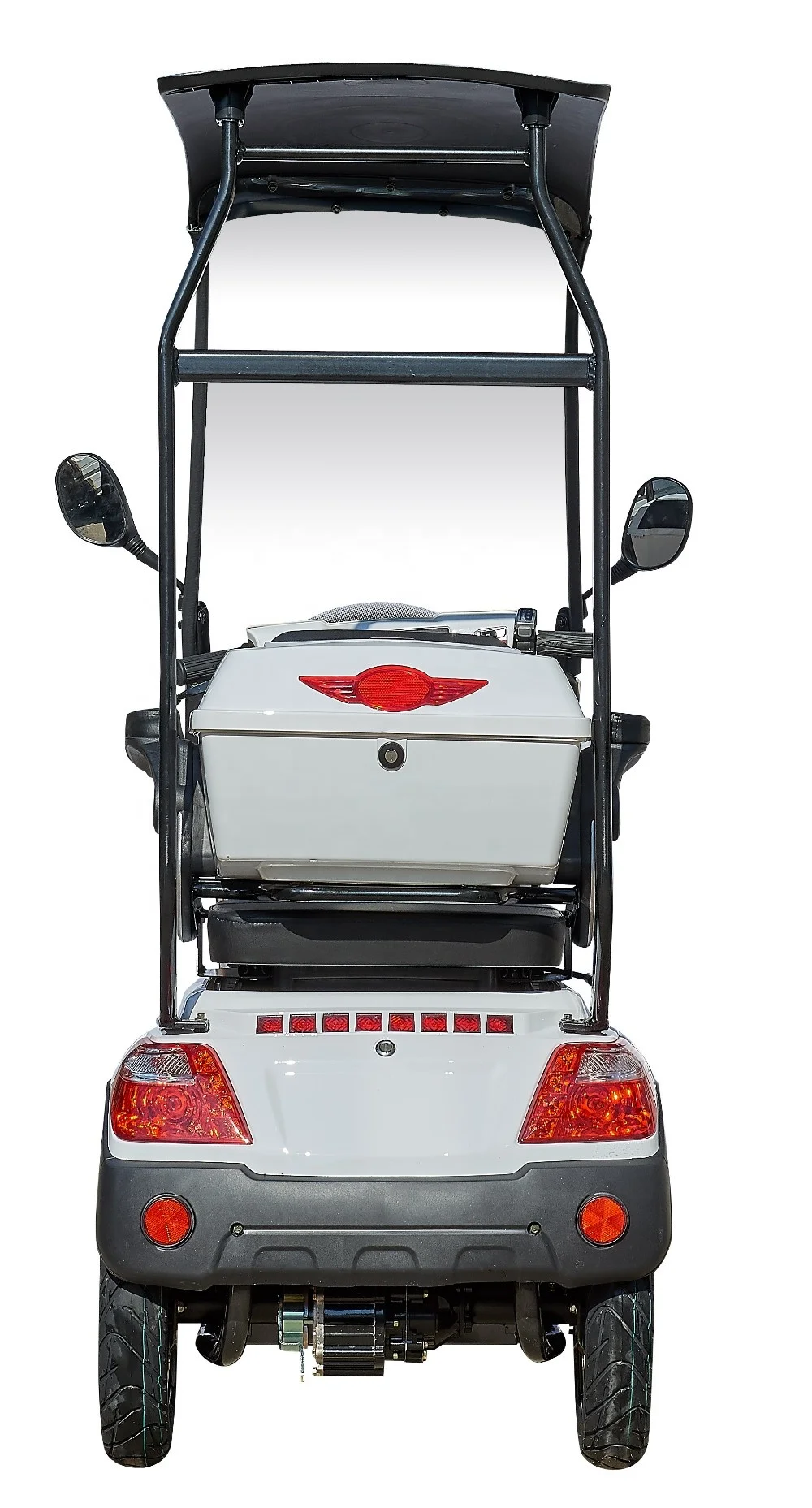 3 Wheels Electric Power Mobility Scooter Tricycle with Roof for Elderly Adult Outdoor Use