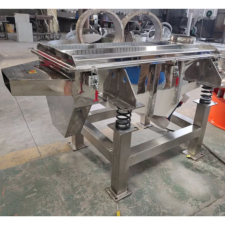 Qianzhen Good Price Linear Model Vibrating Sorting Sieve Machine,Grain Sifter Screen,Grain Linear Vibrating Equipment