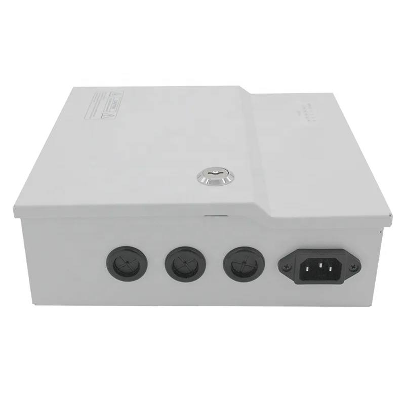 Hot Sales Wholesale Battery backup 12V 30A 360W 18 Channel CCTV Switching Power Supply Box CE Approved
