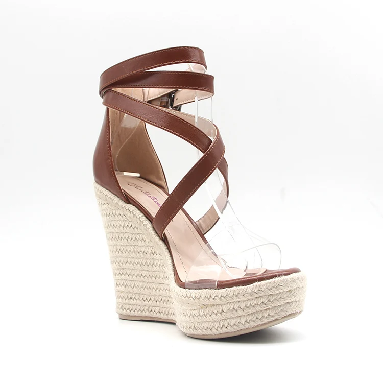 
2020 new arrival wedge lady sandals bundle malaysia women shoes women thick sole girl summer shoes high heel platform wedge 