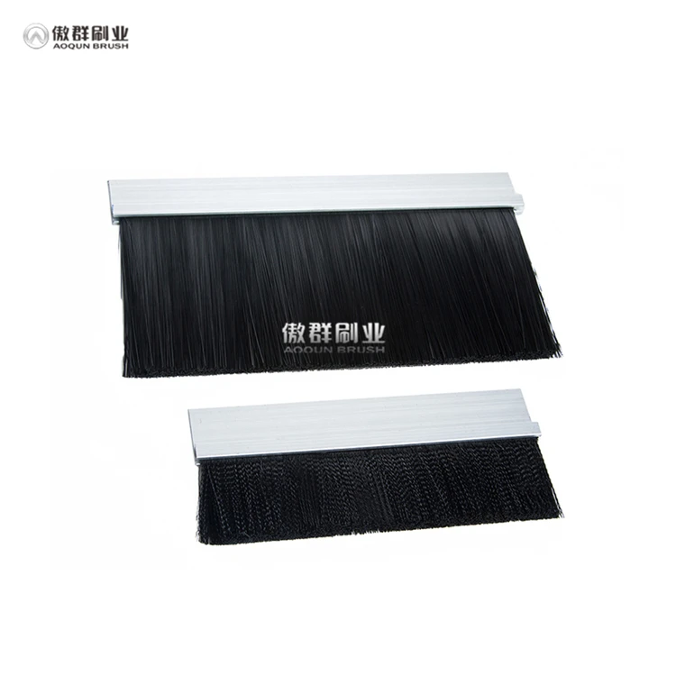 Wholesale Price Customized Sealing Door Cleaning Dust-Proof Aluminum Handle Weather Strip Brush Seals Windows Door