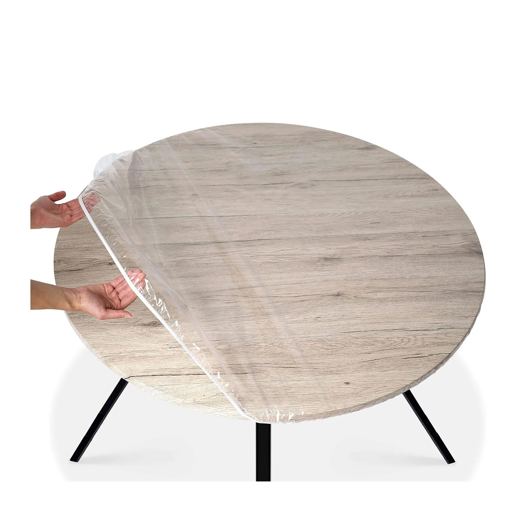 Wholesale retail home kitchen elastic plastics dustproof oilproof disposable tablecloth