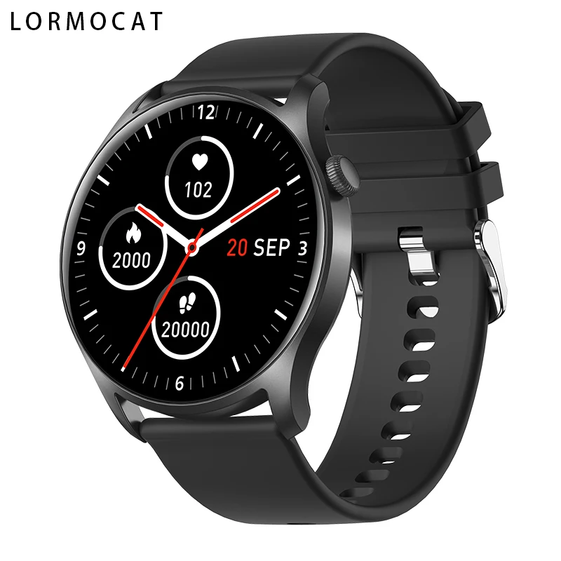 Amazon Hot Seller KC08 round Smart Watch CE blood Heart Rate Monitor Waterproof Reloj Wristband Sport Fitness smartwatch KC08