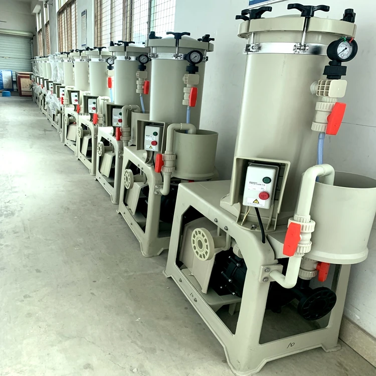 Industrial acid alkaline resistance chrome nickel plating chemical filter pump for chemical solution filtration