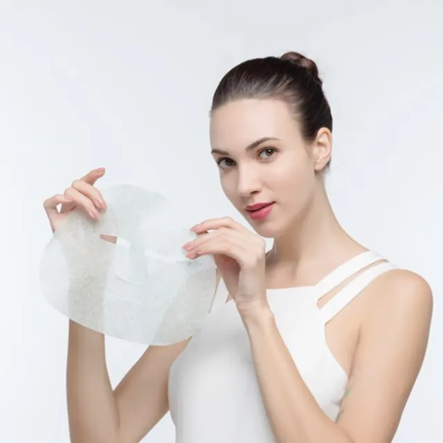 Special Dry Professional Facial Cheap Medical Facial Sheet Mask Wholesale Fruit Fiber Eco Friendly Disposable Crystal Female