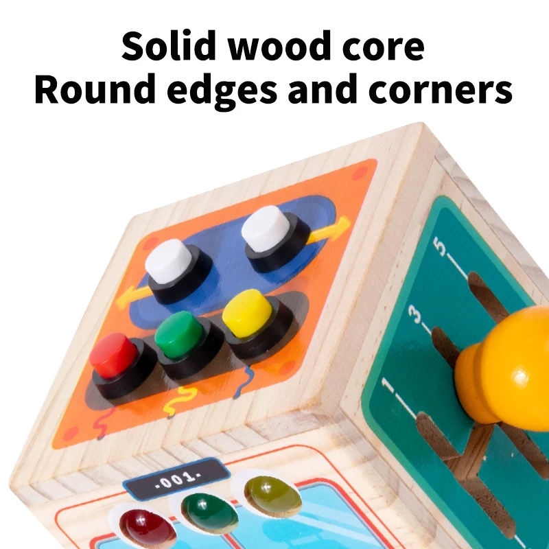 2024 New Design High-Quality Wooden Busy Bus Toy for Kids Promotes Imaginative Play for Kids