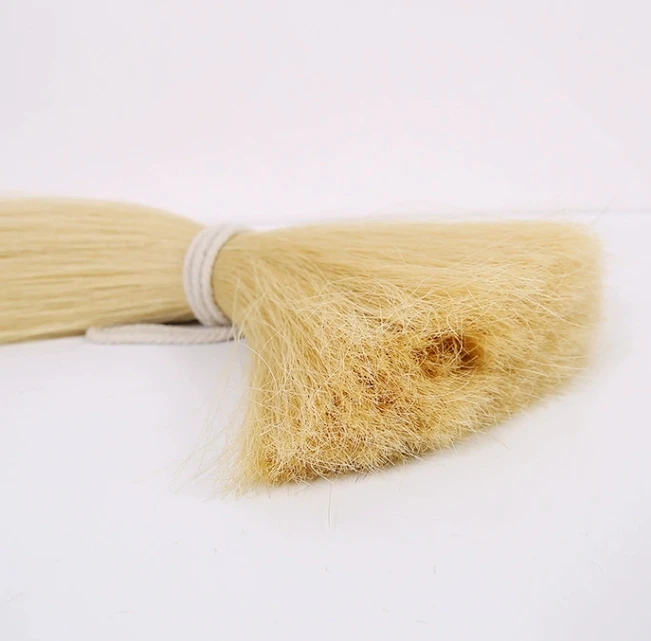 Unbleached Mongolian Stallion Horse Hair Violin Cello Bow Horse Tail Hairs For Repairing The Violin And Cello Bows