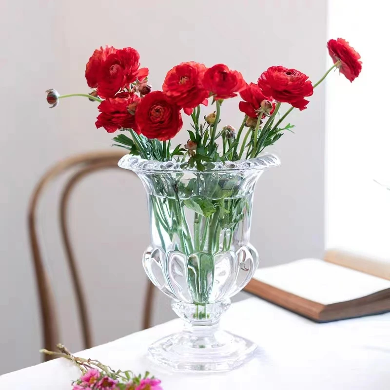 Trumpet Vases for Wedding Centerpieces Heavy Duty Tall Glass Holiday Party Celebrate Transparent Modern Large Glass Holder-large