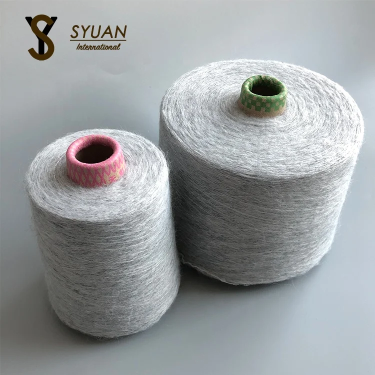 
36% recycle polyester 60% acrylic 4%spandex blend fancy yarn dyed with GRS certificate for knitting 