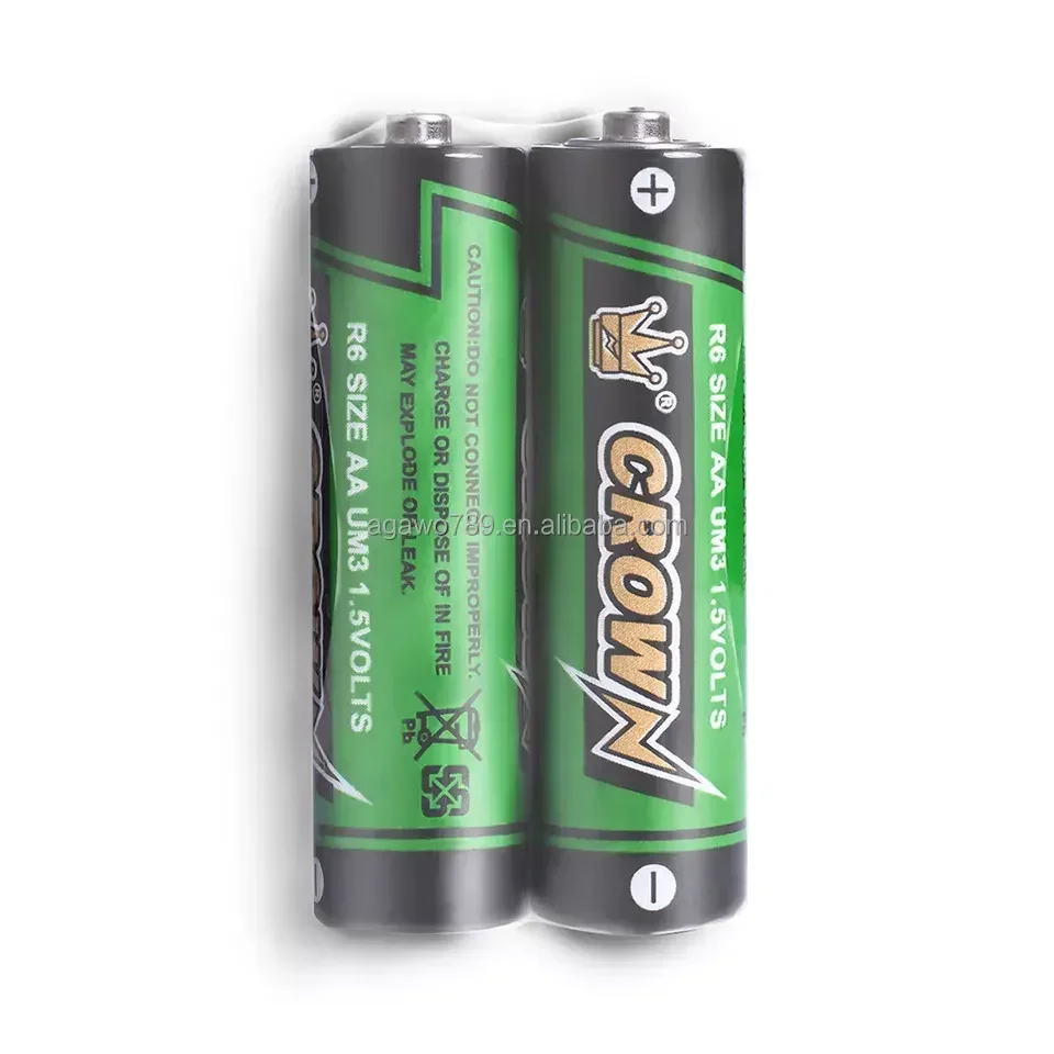 CROWN C Прямая поставка с фабрики r6p aa Цинковый углеродный Аккумулятор батарея