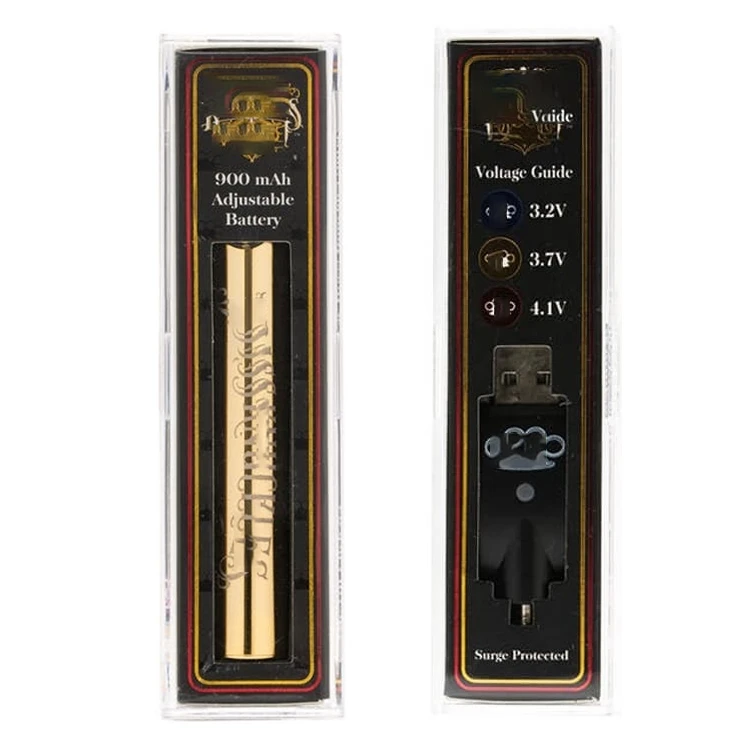 
Fast ship hign quality 510 thread vaporizer battery cbd vape cartridge variable voltage bknuckles battery 900mAh pen 