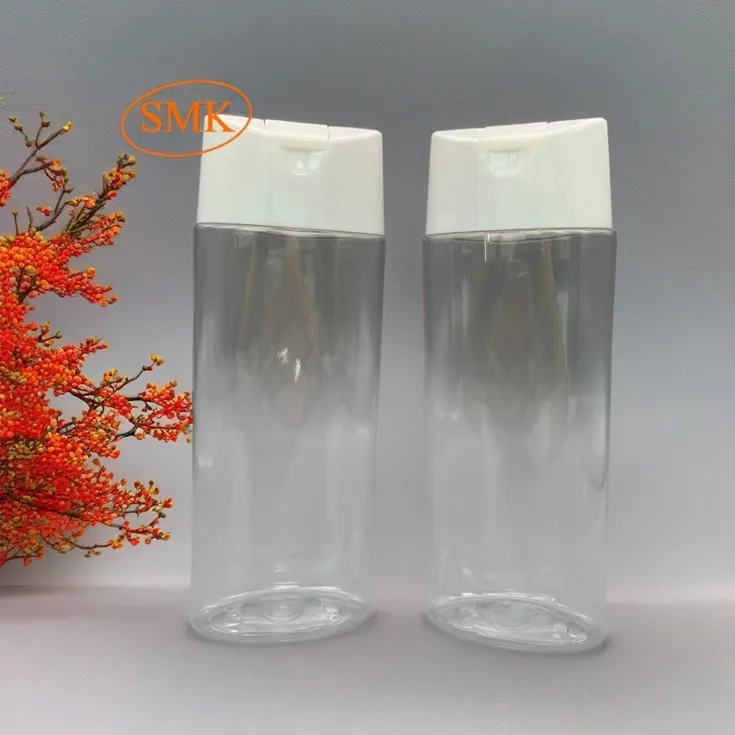 200ml 400ml Plastic Shower Gel PET Bottle With Flip Top Cap High Quality Custom Design Bottles Gel Plastic Lotion Shampoo Bottle